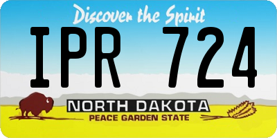 ND license plate IPR724