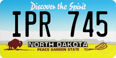 ND license plate IPR745