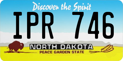 ND license plate IPR746