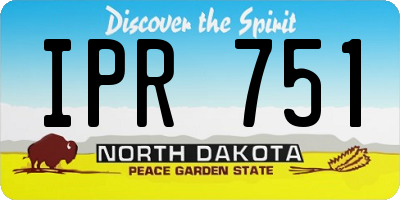 ND license plate IPR751