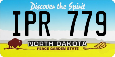 ND license plate IPR779
