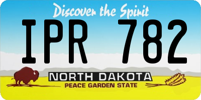 ND license plate IPR782