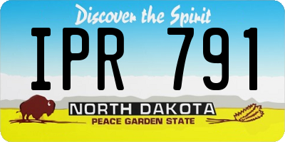 ND license plate IPR791