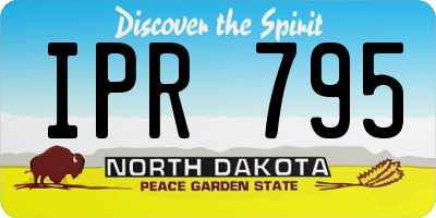 ND license plate IPR795