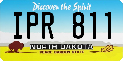 ND license plate IPR811