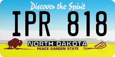 ND license plate IPR818
