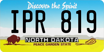 ND license plate IPR819