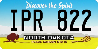 ND license plate IPR822