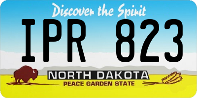 ND license plate IPR823