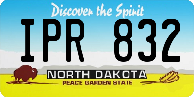 ND license plate IPR832