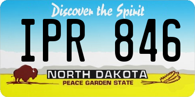 ND license plate IPR846