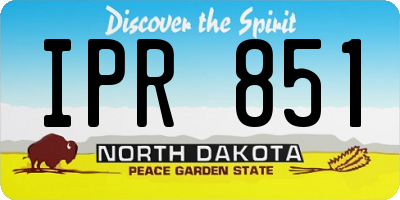 ND license plate IPR851