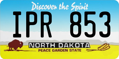 ND license plate IPR853