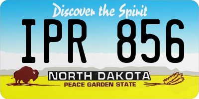 ND license plate IPR856