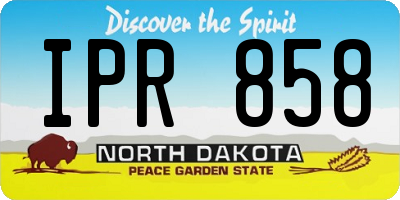 ND license plate IPR858
