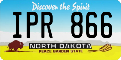 ND license plate IPR866