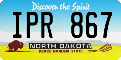 ND license plate IPR867