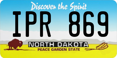 ND license plate IPR869