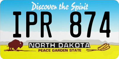 ND license plate IPR874