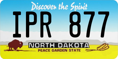 ND license plate IPR877