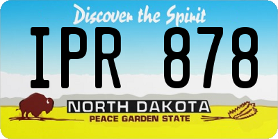 ND license plate IPR878