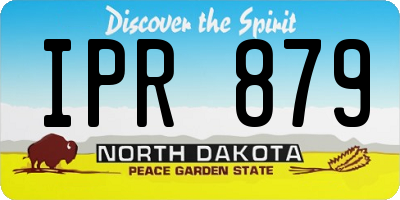 ND license plate IPR879