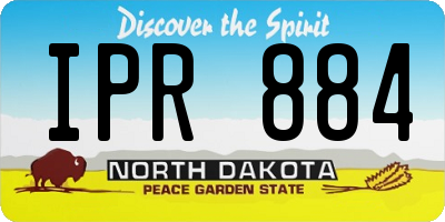 ND license plate IPR884
