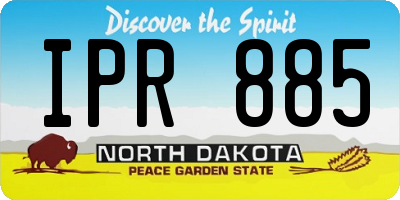 ND license plate IPR885