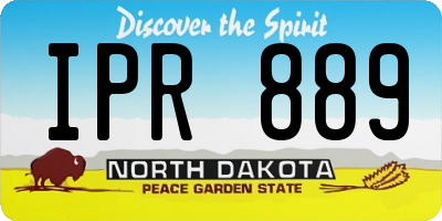 ND license plate IPR889