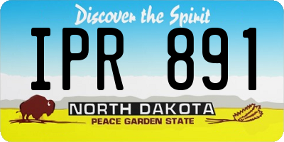 ND license plate IPR891