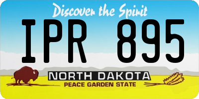 ND license plate IPR895