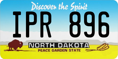 ND license plate IPR896
