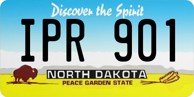 ND license plate IPR901