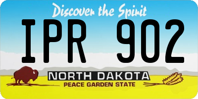 ND license plate IPR902