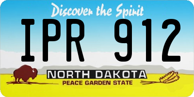 ND license plate IPR912