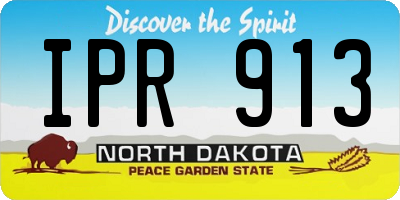 ND license plate IPR913