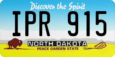 ND license plate IPR915
