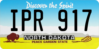 ND license plate IPR917