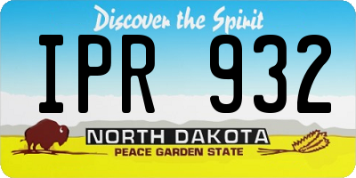 ND license plate IPR932