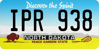 ND license plate IPR938