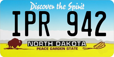 ND license plate IPR942