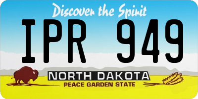 ND license plate IPR949