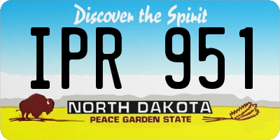 ND license plate IPR951