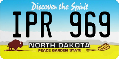 ND license plate IPR969