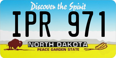 ND license plate IPR971