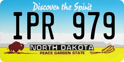 ND license plate IPR979
