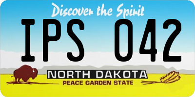 ND license plate IPS042