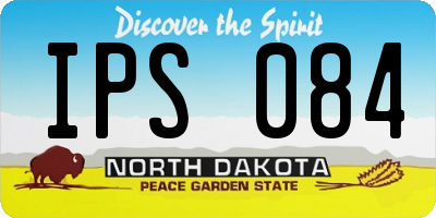 ND license plate IPS084