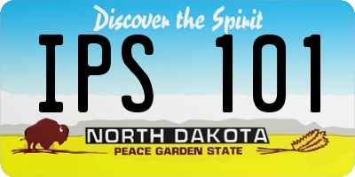 ND license plate IPS101