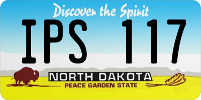 ND license plate IPS117